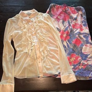 Vivienne Tam blouse and skirt